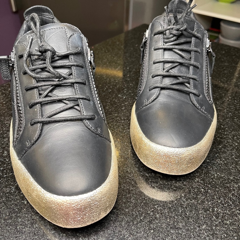 Giuseppe Zanotti Frankie low-top leather sneakers Mens Size 10